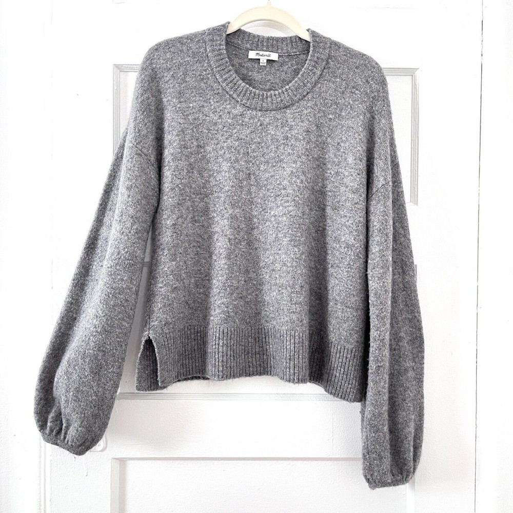 Madewell Gray Crewneck Sweater